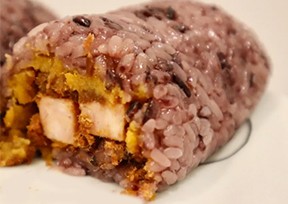 今日份早餐，超級(jí)簡(jiǎn)單咸蛋黃肉松粢飯團(tuán)